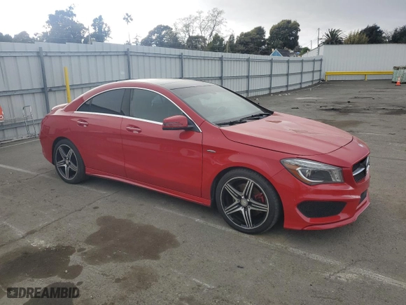 2016 Mercedes-Benz CLA with VIN WDDSJ4EB3GN373284, listed as a Copart auction lot 50081355 with 89,517 mi miles and Salvage Title. Bid and sale history available at carsss.com. Image 4.