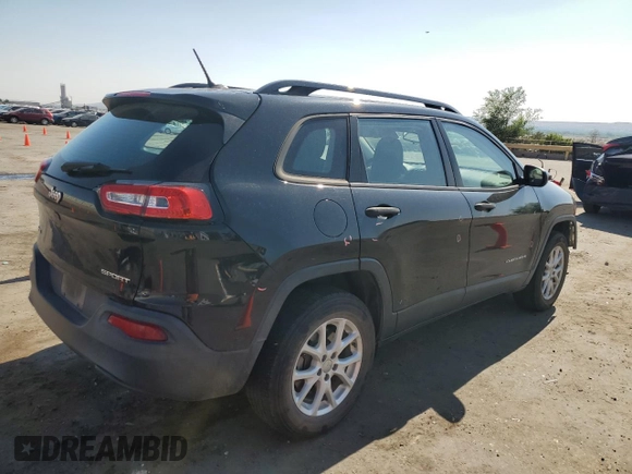 2015 Jeep Cherokee Sport with VIN 1C4PJMAB7FW773265, listed as a Copart auction lot 61134045 with 117,628 mi miles and Salvage title. Bid and sale history available at DreamBid. Image 3.