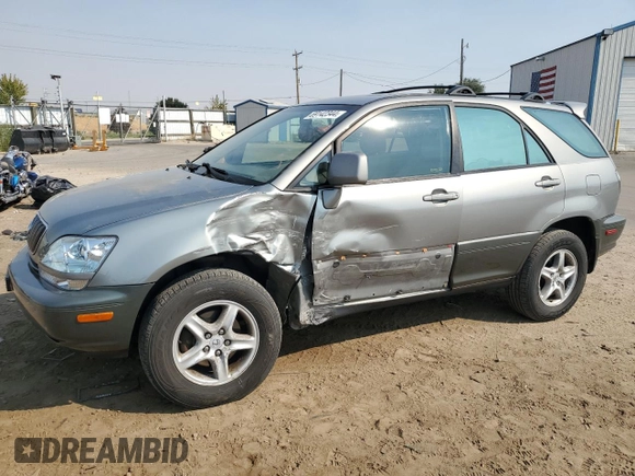 2002 Lexus RX 300 with VIN JTJHF10U220272060, listed as a Copart auction lot 69142344 with 204,264 mi miles and Salvage Title. Bid and sale history available at carsss.com. Image 1.