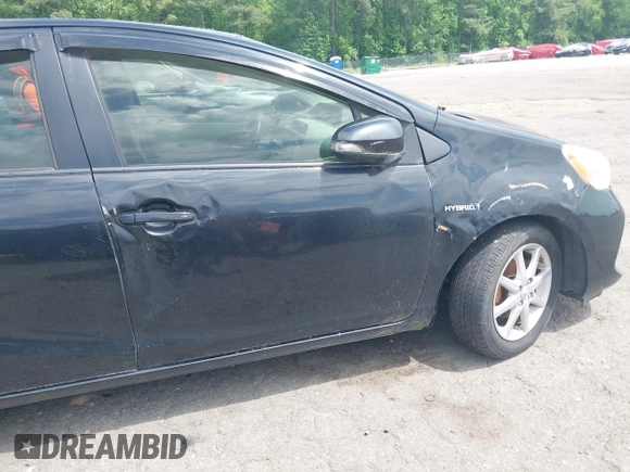 2012 Toyota Prius One with VIN JTDKDTB3XC1524003, listed as a IAAI auction lot 42196251 with 313,092 mi miles and . Bid and sale history available at DreamBid. Image 6.