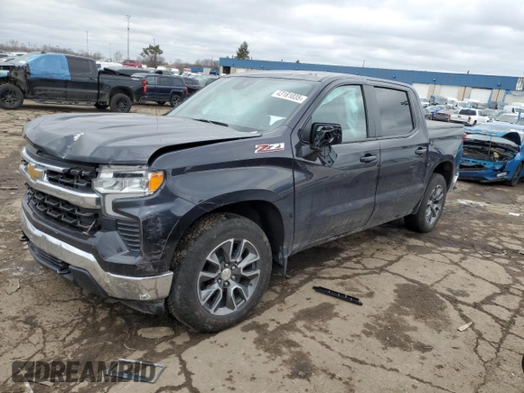 2023 Chevrolet Silverado 1500 LT z VIN 2GCUDDED5P1130573, wystawiony jako Copart lot #43181035 z przebiegiem 21 424 mil mil oraz Szkoda całkowita • Salvage title. Historia ofert i sprzedaży dostępna na DreamBid. Obrazek 1.