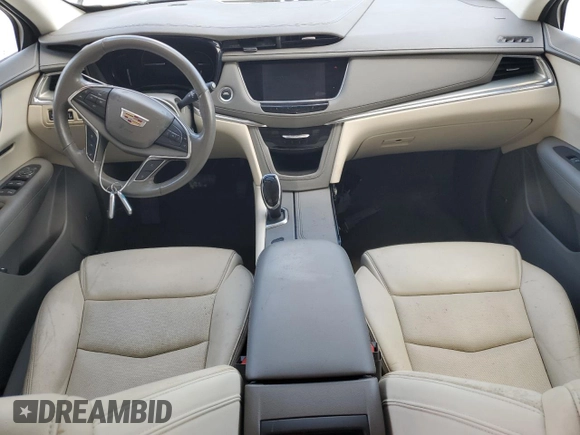 2019 Cadillac XT5 Luxury FWD with VIN 1GYKNCRSXKZ167345, listed as a Copart auction lot 54727105 with Not Provided miles and Salvage Title. Bid and sale history available at DreamBid. Image 8.