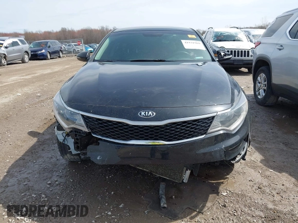 2016 Kia Optima LX with VIN KNAGT4L34G5110742, listed as a IAAI auction lot 41931969 with 128,458 mi miles. Bid and sale history available at carsss.com. Image 13.