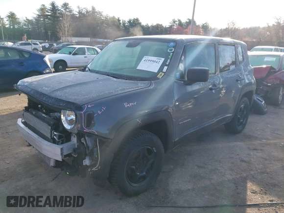 2020 Jeep Renegade Jeepster with VIN ZACNJBAB4LPL22263, listed as a IAAI auction lot 41999042 with 98,934 mi miles and . Bid and sale history available at DreamBid. Image 2.