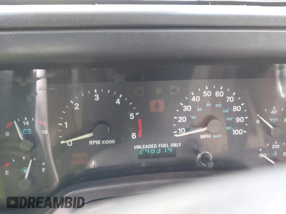 1997 Jeep Wrangler SE with VIN 1J4FY29PXVP406939, listed as a IAAI auction lot 41612380 with 248,314 mi miles. Bid and sale history available at carsss.com. Image 7.