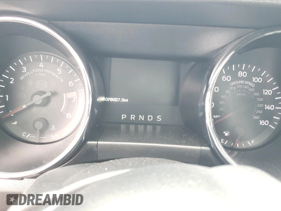 2017 Ford Mustang V6 with VIN 1FATP8EM2H5335476, listed as a Copart auction lot 43385465 with 76,027 mi miles and Salvage Title. Bid and sale history available at carsss.com. Image 9.