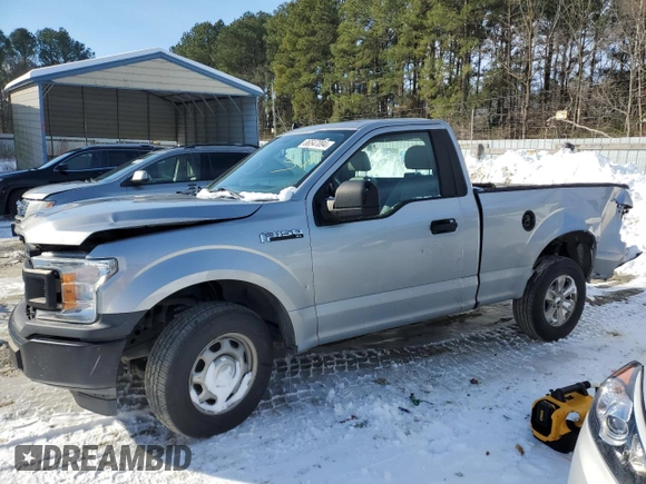 2020 Ford F-150 XL with VIN 1FTMF1CB8LKF47836, listed as a Copart auction lot 86547094 with 155,543 mi miles and Salvage Title. Bid and sale history available at carsss.com. Image 1.