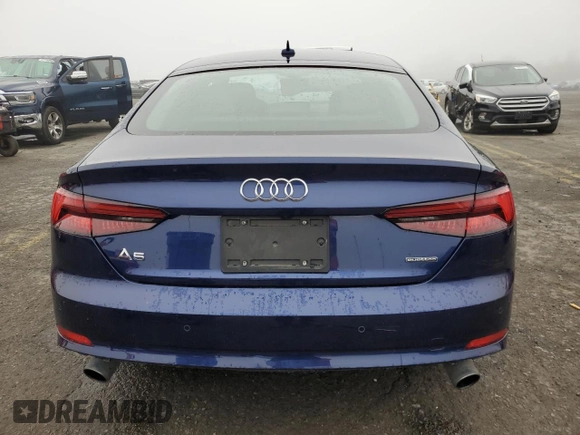 2019 Audi A5 Sportback Premium Plus z VIN WAUENCF54KA020743, wystawiony jako Copart lot #57299155 z przebiegiem 80 308 mil mil oraz Szkoda całkowita • Salvage title. Historia ofert i sprzedaży dostępna na DreamBid. Obrazek 6.