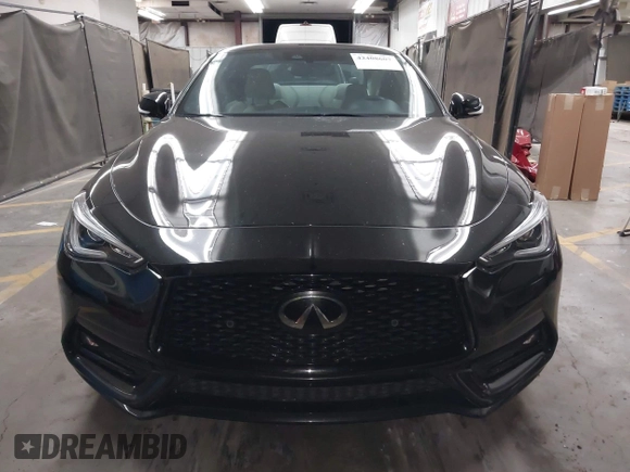 2022 Infiniti Q60 Red Sport 400 with VIN JN1FV7LL4NM680157, listed as a IAAI auction lot 42408607 with 49,060 mi miles and . Bid and sale history available at DreamBid. Image 12.