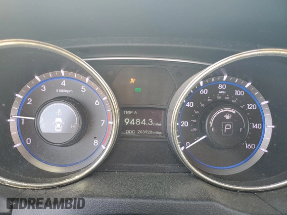 2012 Hyundai Sonata Limited z VIN 5NPEC4AC4CH429064, wystawiony jako Copart lot #53499355 z przebiegiem 203 928 mil mil oraz Szkoda całkowita • Salvage title. Historia ofert i sprzedaży dostępna na DreamBid. Obrazek 9.