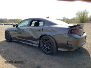2019 Dodge Charger Scat Pack with VIN 2C3CDXGJ7KH742584, listed as a Copart auction lot 54150795 with 40,693 mi miles and Salvage Title. Bid and sale history available at DreamBid. Image 2.