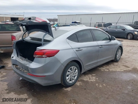 2017 Hyundai Elantra SE with VIN 5NPD74LF8HH149548, listed as a IAAI auction lot 41593452 with 153,712 mi miles. Bid and sale history available at carsss.com. Image 4.