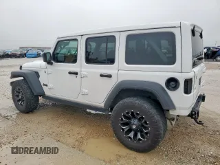 2021 Jeep Wrangler Unlimited Sport S with VIN 1C4HJXDN7MW722275, listed as a Copart auction lot 54663505 with 56,774 mi miles and Salvage title. Bid and sale history available at DreamBid. Image 2.