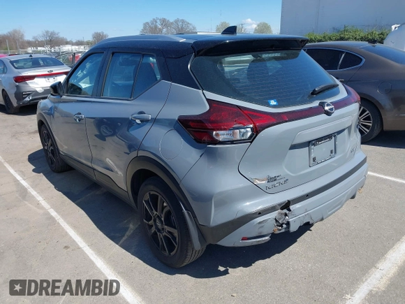 2022 Nissan Kicks SV with VIN 3N1CP5CV0NL528986, listed as a IAAI auction lot 41789926 with 36,829 mi miles. Bid and sale history available at carsss.com. Image 3.