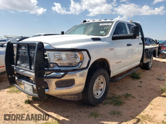 2019 Ram 3500 Tradesman with VIN 3C63R3GJ6KG614706, listed as a Copart auction lot 74090834 with 186,453 mi miles and Clean Title. Bid and sale history available at carsss.com. Image 1.