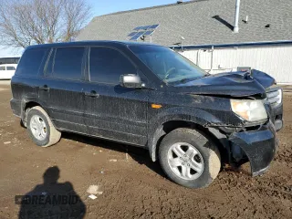 2006 Honda Pilot LX with VIN 2HKYF18156H547572, listed as a Copart auction lot 48314385 with 167,943 mi miles and Clean Title. Bid and sale history available at carsss.com. Image 4.