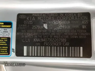 2016 Kia Cadenza Premium with VIN KNALN4D73G5207389, listed as a Copart auction lot 71415864 with 96,030 mi miles and Salvage Title. Bid and sale history available at carsss.com. Image 12.