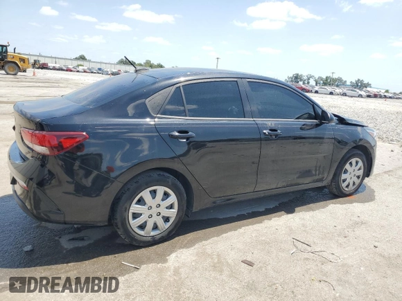 2023 Kia Rio LX with VIN 3KPA24AD3PE577081, listed as a Copart auction lot 54427095 with 18,292 mi miles and Non Repairable. Bid and sale history available at DreamBid. Image 3.