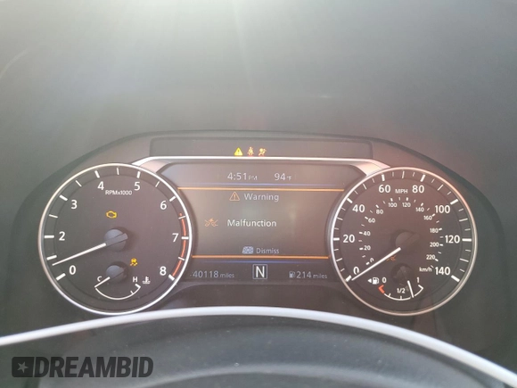 2019 Nissan Altima SR with VIN 1N4BL4CVXKN311252, listed as a Copart auction lot 52921205 with 40,118 mi miles and Non Repairable. Bid and sale history available at carsss.com. Image 9.