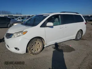 2011 Toyota Sienna XLE AAS with VIN 5TDYK3DC1BS053194, listed as a Copart auction lot 46793565 with 204,156 mi miles and Salvage Title. Bid and sale history available at carsss.com. Image 1.