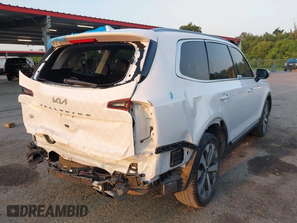 2022 Kia Telluride S with VIN 5XYP64HC1NG310548, listed as a IAAI auction lot 40086564 with 34,397 mi miles and . Bid and sale history available at DreamBid. Image 4.