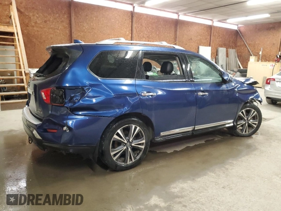 2020 Nissan Pathfinder Platinum with VIN 5N1DR2DM0LC576363, listed as a Copart auction lot 56352345 with 175,995 mi miles and Salvage title. Bid and sale history available at DreamBid. Image 3.