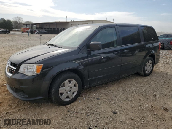 2012 Dodge Grand Caravan SE with VIN 2C4RDGBG1CR402831, listed as a Copart auction lot 50539325 with 177,553 mi miles and Salvage Title. Bid and sale history available at DreamBid. Image 1.