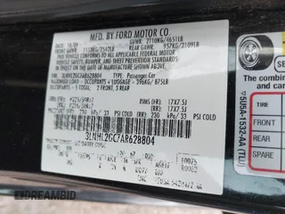 2010 Lincoln MKZ with VIN 3LNHL2GC7AR628804, listed as a IAAI auction lot 42324039 with 137,103 mi miles and . Bid and sale history available at DreamBid. Image 9.