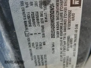 2008 Chevrolet Uplander LS z VIN 1GNDU23W08D157282, wystawiony jako Copart lot #56328975 z przebiegiem 165 390 mil mil oraz Szkoda całkowita • Salvage title. Historia ofert i sprzedaży dostępna na DreamBid. Obrazek 13.