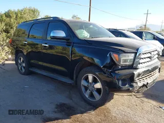 2008 Toyota Sequoia Ltd with VIN 5TDZY68AX8S001424, listed as a IAAI auction lot 40994338 with 221,999 mi miles. Bid and sale history available at carsss.com. Image 1.