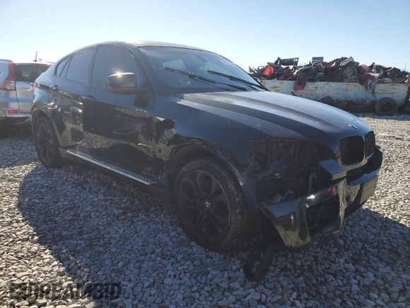 2011 BMW X6 50i with VIN 5UXFG8C55BLZ95130, listed as a Copart auction lot 80016764 with 105,710 mi miles and Salvage Title. Bid and sale history available at carsss.com. Image 4.