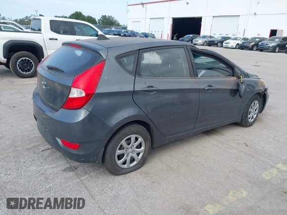 2012 Hyundai Accent GS with VIN KMHCT5AE7CU050253, listed as a IAAI auction lot 40601479 with 88,734 mi miles. Bid and sale history available at carsss.com. Image 4.