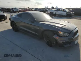2015 Ford Mustang GT with VIN 1FA6P8CF6F5350142, listed as a Copart auction lot 75857324 with Not Provided miles and Salvage Title. Bid and sale history available at carsss.com. Image 4.