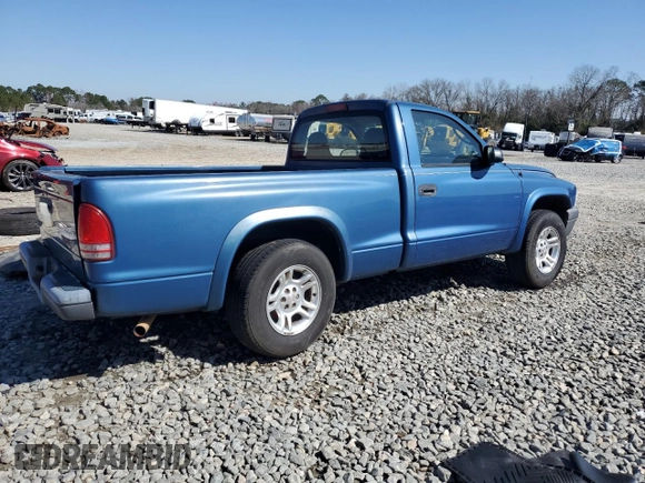 2004 Dodge Dakota with VIN 1D7FL16K54S621119, listed as a Copart auction lot 46801075 with 251,223 mi miles and Salvage Title. Bid and sale history available at carsss.com. Image 3.