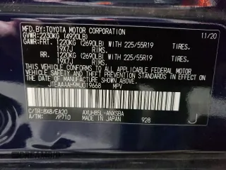 2021 Toyota Venza LE z VIN JTEAAAAH9MJ019668, wystawiony jako Copart lot #57122115 z przebiegiem 21 983 mil mil oraz Szkoda całkowita • Salvage title. Historia ofert i sprzedaży dostępna na DreamBid. Obrazek 14.