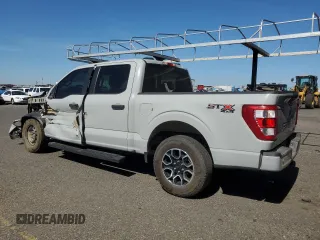 2023 Ford F-150 XL with VIN 1FTEW1EP9PKF55852, listed as a Copart auction lot 58379025 with 46,939 mi miles and Salvage title. Bid and sale history available at DreamBid. Image 2.