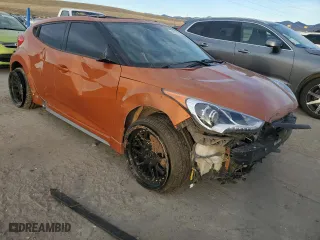 2016 Hyundai Veloster Turbo with VIN KMHTC6AE2GU285512, listed as a Copart auction lot 48578075 with 0 mi miles and Non Repairable. Bid and sale history available at carsss.com. Image 4.