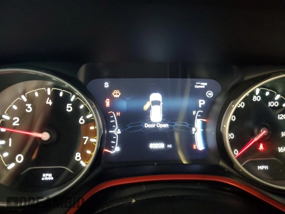 2017 Jeep Compass Trailhawk z VIN 3C4NJDDB1HT689633, wystawiony jako Copart lot #63426175 z przebiegiem 63 209 mil mil oraz Szkoda całkowita • Salvage title. Historia ofert i sprzedaży dostępna na DreamBid. Obrazek 9.