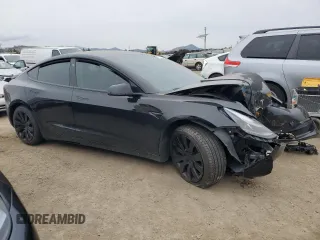 2021 Tesla Model 3 Standard Range Plus with VIN 5YJ3E1EA6MF877752, listed as a Copart auction lot 44776425 with Not Provided miles and Salvage Title. Bid and sale history available at DreamBid. Image 4.
