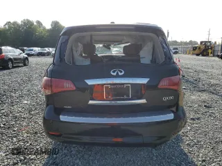 2017 Infiniti QX80 Signature Edition with VIN JN8AZ2NE3H9158323, listed as a Copart auction lot 59137865 with 150,849 mi miles and Salvage title. Bid and sale history available at DreamBid. Image 6.