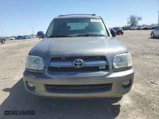 2005 Toyota Sequoia SR5 with VIN 5TDZT34A55S256027, listed as a Copart auction lot 47748135 with 216,652 mi miles and Salvage Title. Bid and sale history available at carsss.com. Image 5.