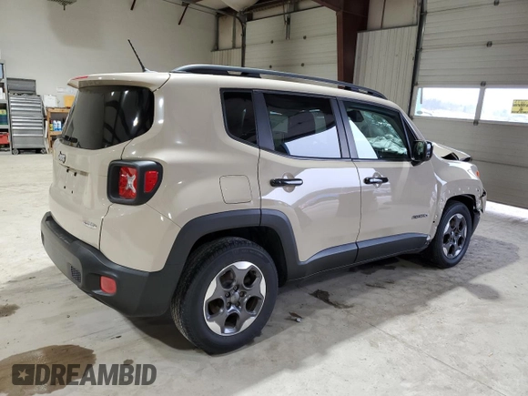 2015 Jeep Renegade Latitude with VIN ZACCJABH1FPC04716, listed as a Copart auction lot 45083715 with 102,045 mi miles and Salvage Title. Bid and sale history available at carsss.com. Image 3.