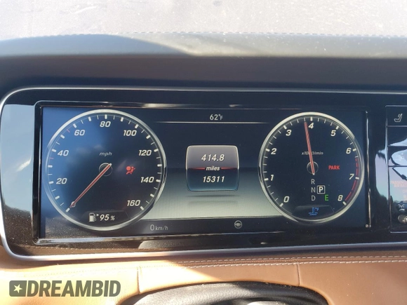 2017 Mercedes-Benz S 550 with VIN WDDXK8CB6HA024397, listed as a Copart auction lot 87514885 with 15,311 mi miles and Salvage Title. Bid and sale history available at DreamBid. Image 9.