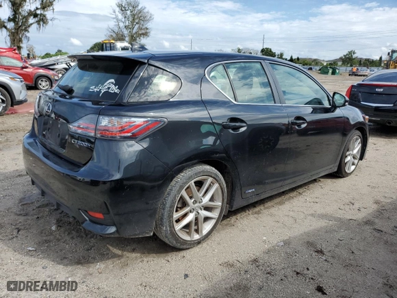 2017 Lexus CT with VIN JTHKD5BHXH2291036, listed as a Copart auction lot 73743534 with 0 mi miles and Non Repairable. Bid and sale history available at carsss.com. Image 3.