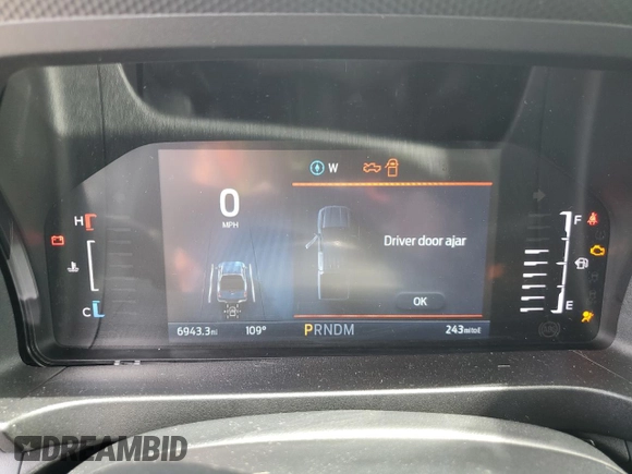 2024 Ford Ranger XLT with VIN 1FTER4GHXRLE40317, listed as a Copart auction lot 58532625 with 6,943 mi miles and Salvage title. Bid and sale history available at DreamBid. Image 9.