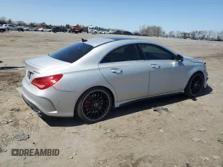 2014 Mercedes-Benz CLA 45 AMG with VIN WDDSJ5CB8EN122458, listed as a Copart auction lot 50528055 with 74,961 mi miles and Salvage title. Bid and sale history available at DreamBid. Image 3.