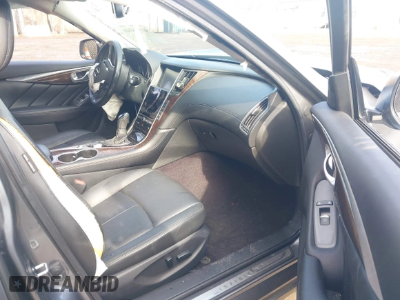 2018 Infiniti Q50 Luxe with VIN JN1EV7AP4JM591989, listed as a IAAI auction lot 41525340 with 78,812 mi miles and . Bid and sale history available at carsss.com. Image 5.