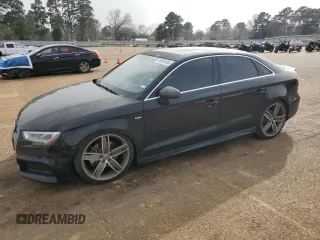 2017 Audi A3 Sedan Premium Plus with VIN WAUJ8GFF0H1018678, listed as a Copart auction lot 48065355 with 0 mi miles and Salvage Title. Bid and sale history available at carsss.com. Image 1.