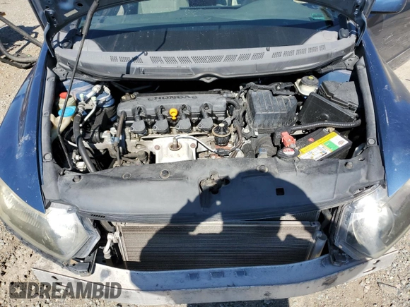 2008 Honda Civic Cpe LX with VIN 2HGFG12618H504787, listed as a Copart auction lot 49888925 with 180,617 mi miles and Salvage Title. Bid and sale history available at carsss.com. Image 12.