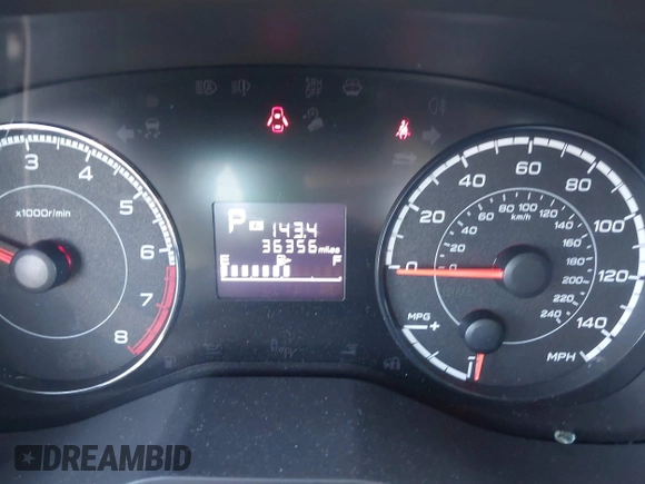 2017 Subaru Impreza with VIN 4S3GTAA61H3725339, listed as a IAAI auction lot 42171345 with 36,356 mi miles and . Bid and sale history available at DreamBid. Image 15.